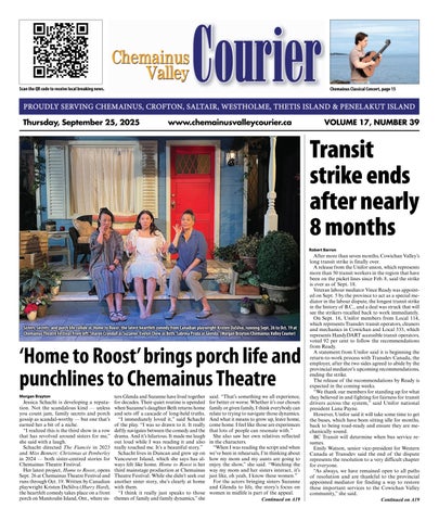 Chemainus Valley Courier, September 25, 2025